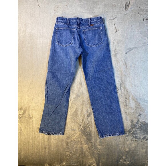 Rustler Denim Jeans 34 x 3o 100% Cotton Faded Blue Preowned Like New - Picture 3 of 9